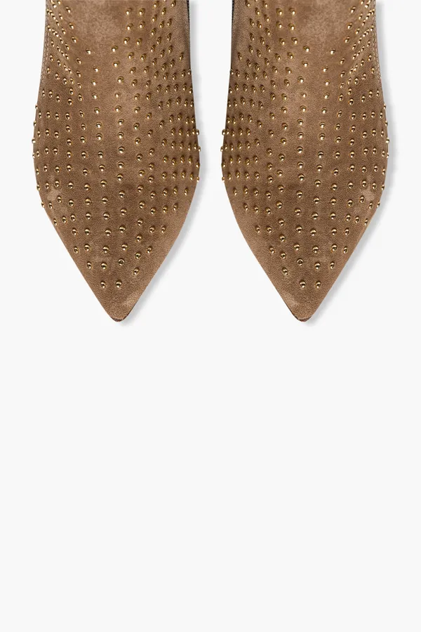 Laarsje Dames Suede Studs Stewart Cognac