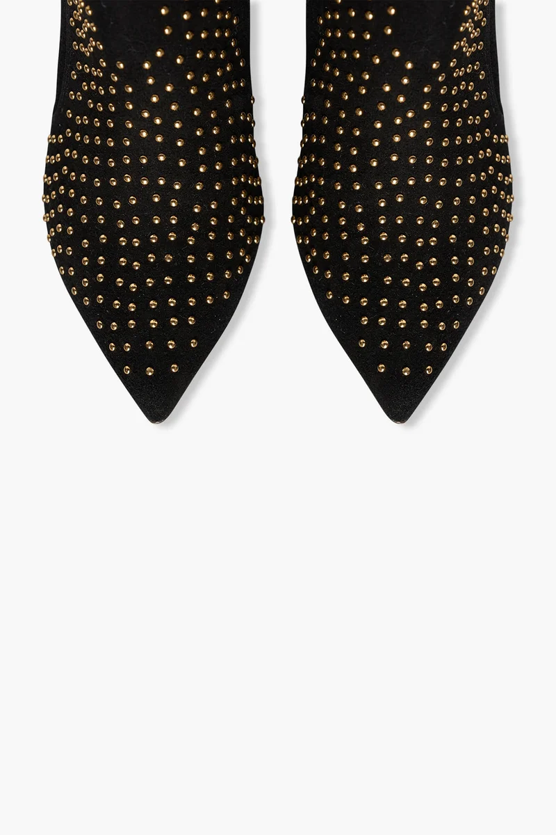 Laarsje Dames Suede Studs Stewart Zwart