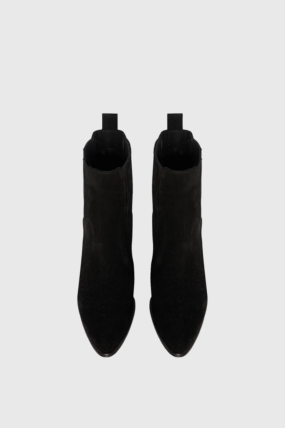 Enkellaars Western Dames Suede Colt Zwart