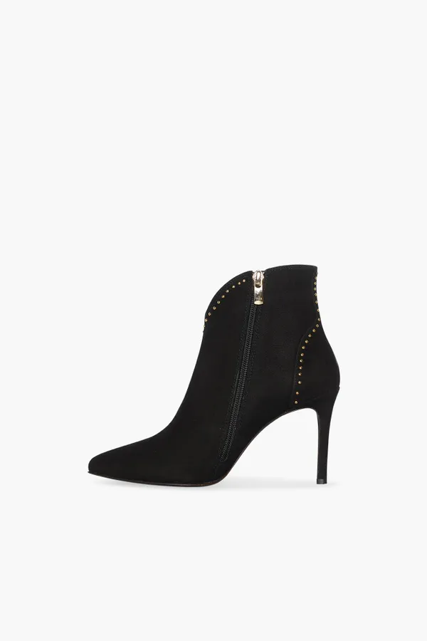Laarsje Dames Suede Stewart Zwart Studs