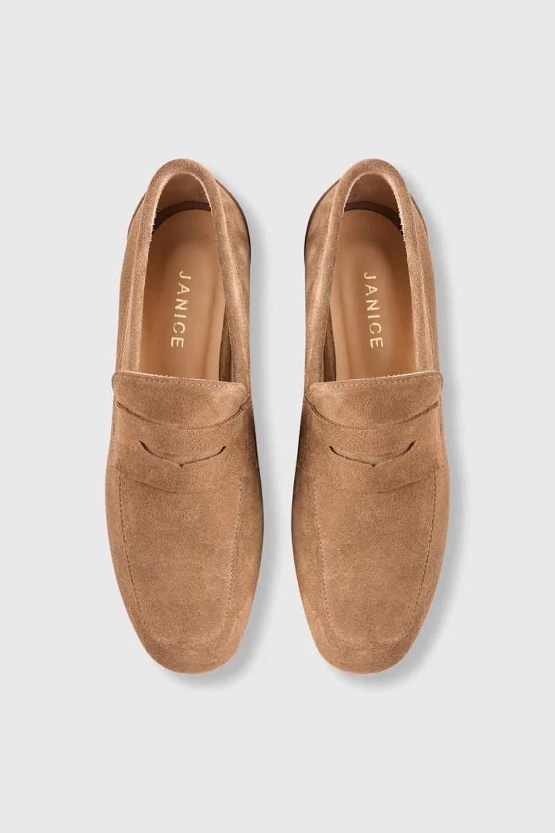 Suede Loafer Dames Burt Bruin