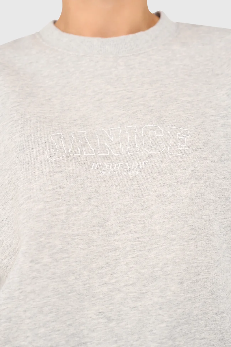 Andy Sweater Grijs Logo