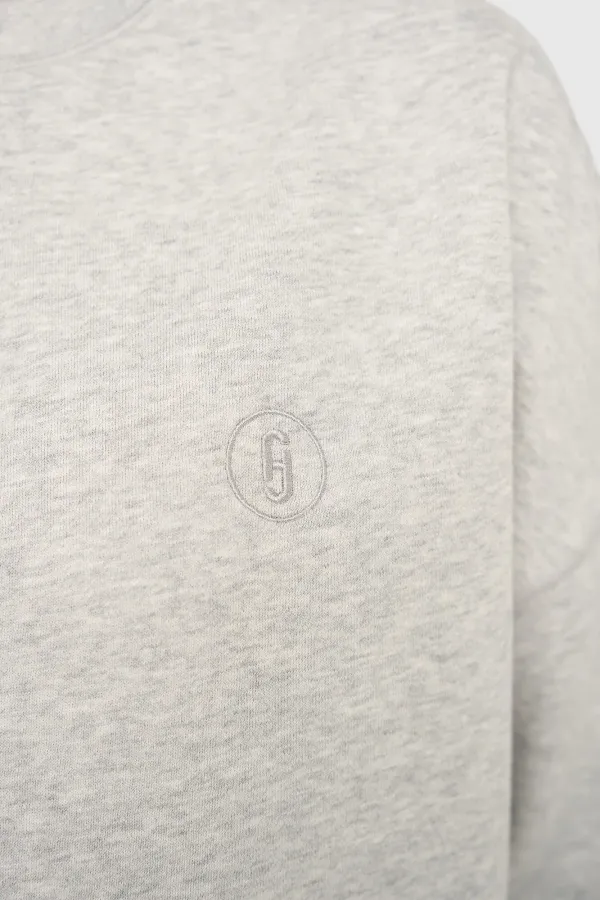 Sweater Dames Katoen Grijs Aiden