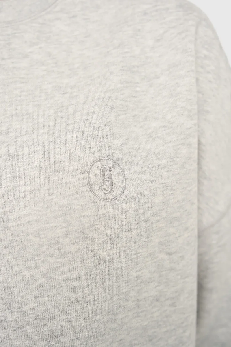 Sweater Dames Katoen Grijs Aiden