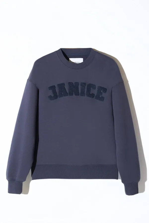 Sweater Dames Katoen Owen Blauw