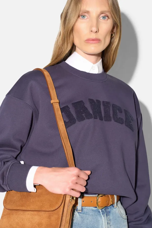 Sweater Dames Katoen Owen Blauw