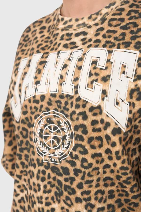 Sweater Dames Oversized Panterprint Oliver