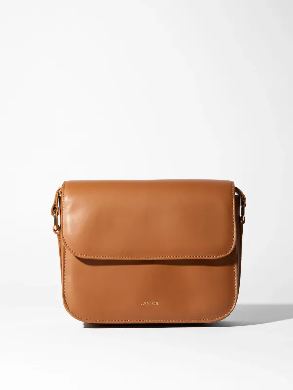 Leren Dames Tas Elias Cognac