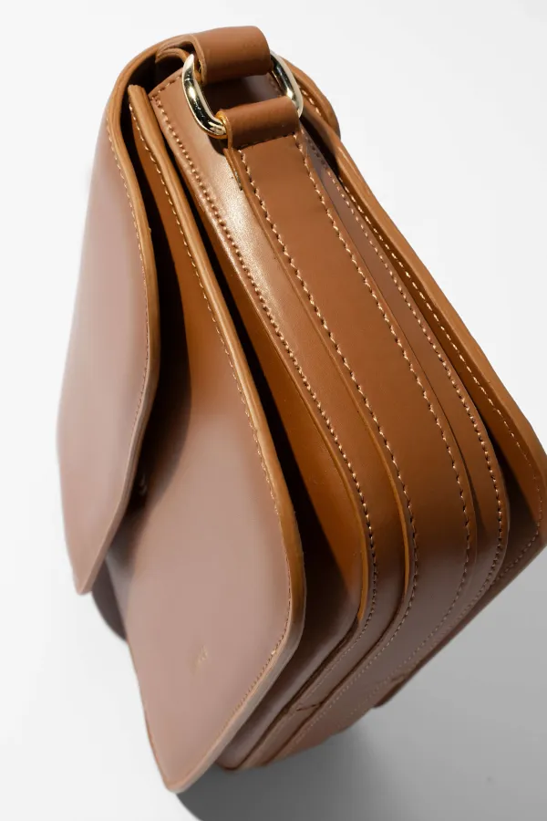 Leren Dames Tas Elias Cognac