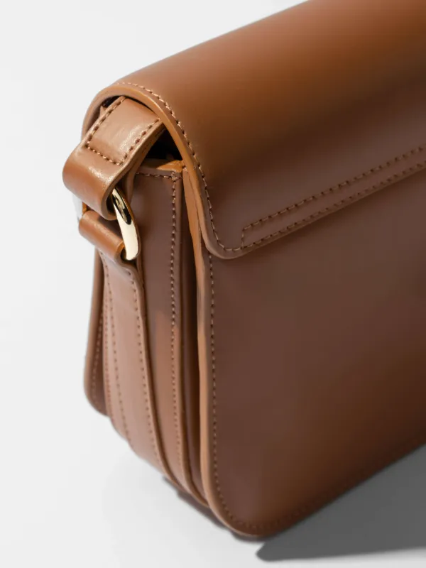 Leren Dames Tas Elias Cognac