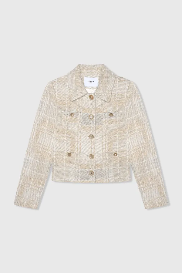 Tatum Grijs Tweed Lurex