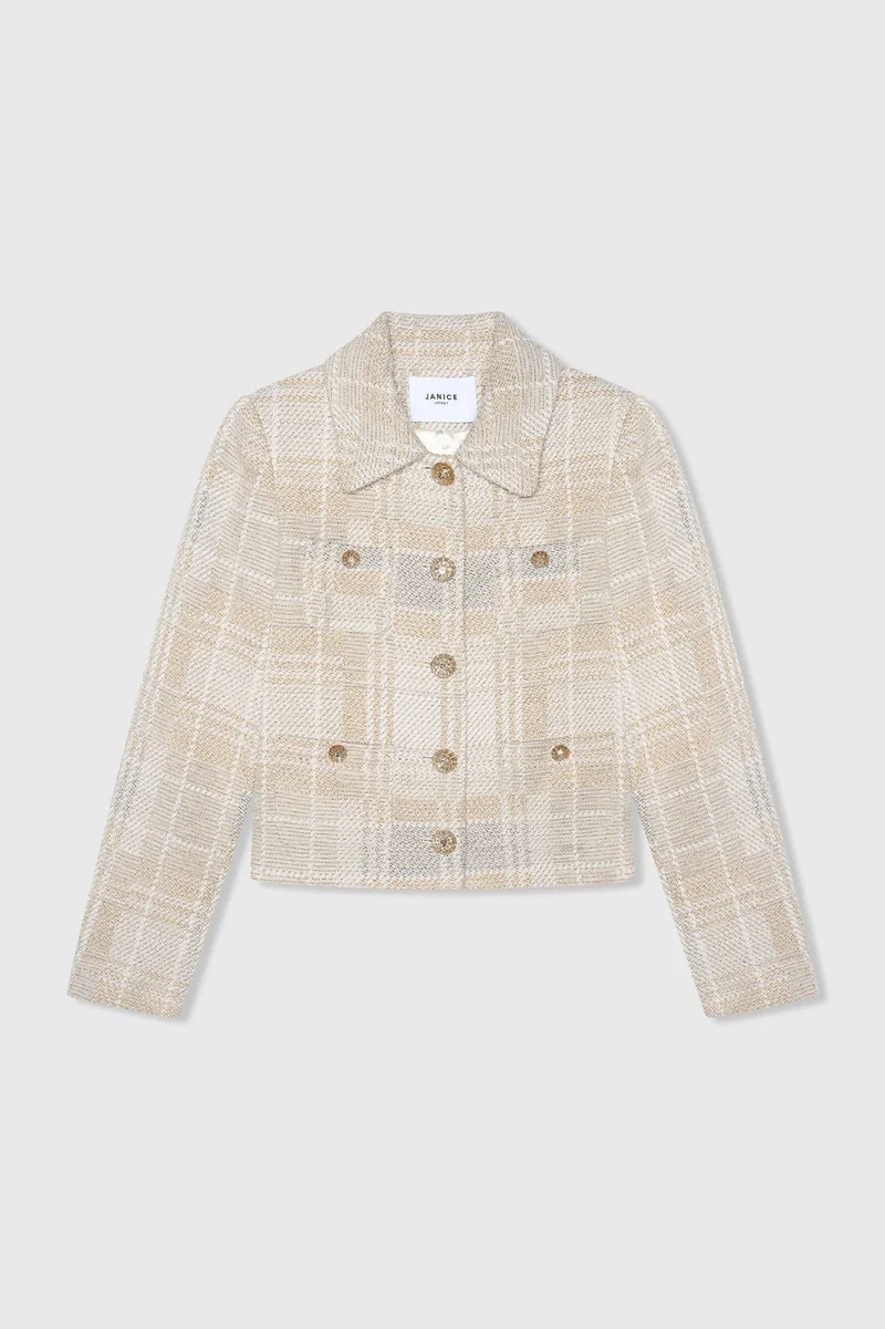 Tatum Grijs Tweed Lurex