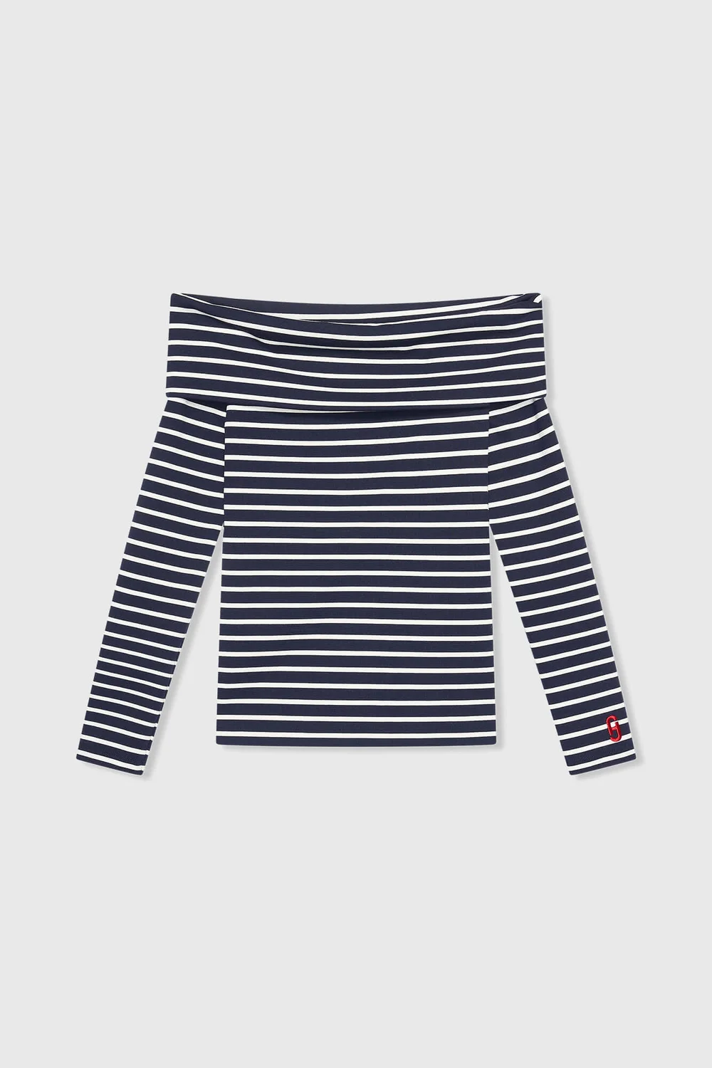 Newton Top Strepen Donker Blauw
