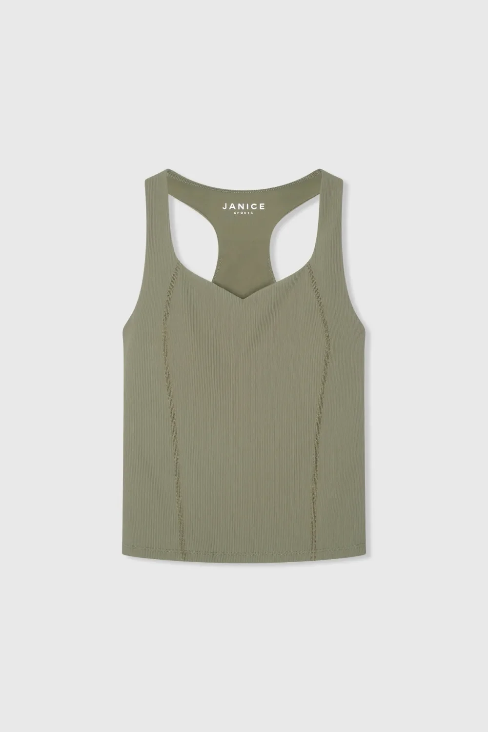 Top Dames Sport Bh Yoga Ryle Groen Rib