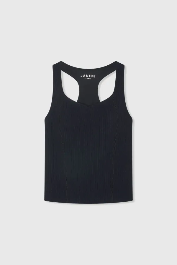 Top Dames Sport Bh Yoga Ryle Zwart Rib