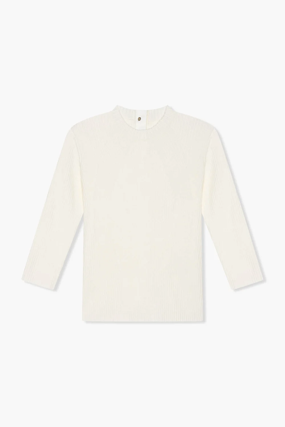 Top Gebreid Viscose Logo Drukker Rug Alec Off White