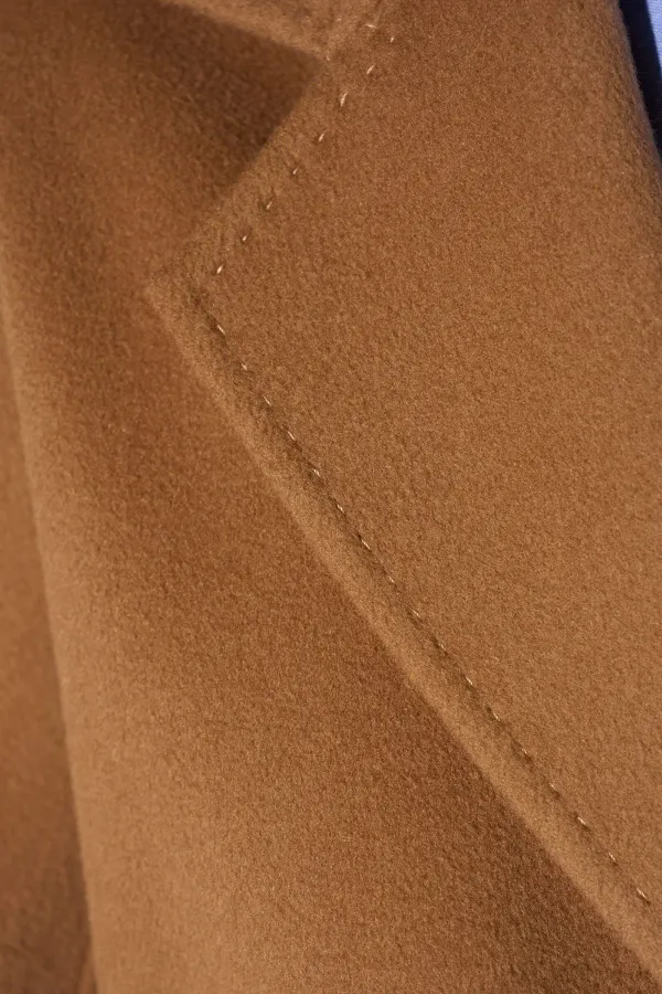 Trench Jas Lang Dames Cashmere Detroit Cognac