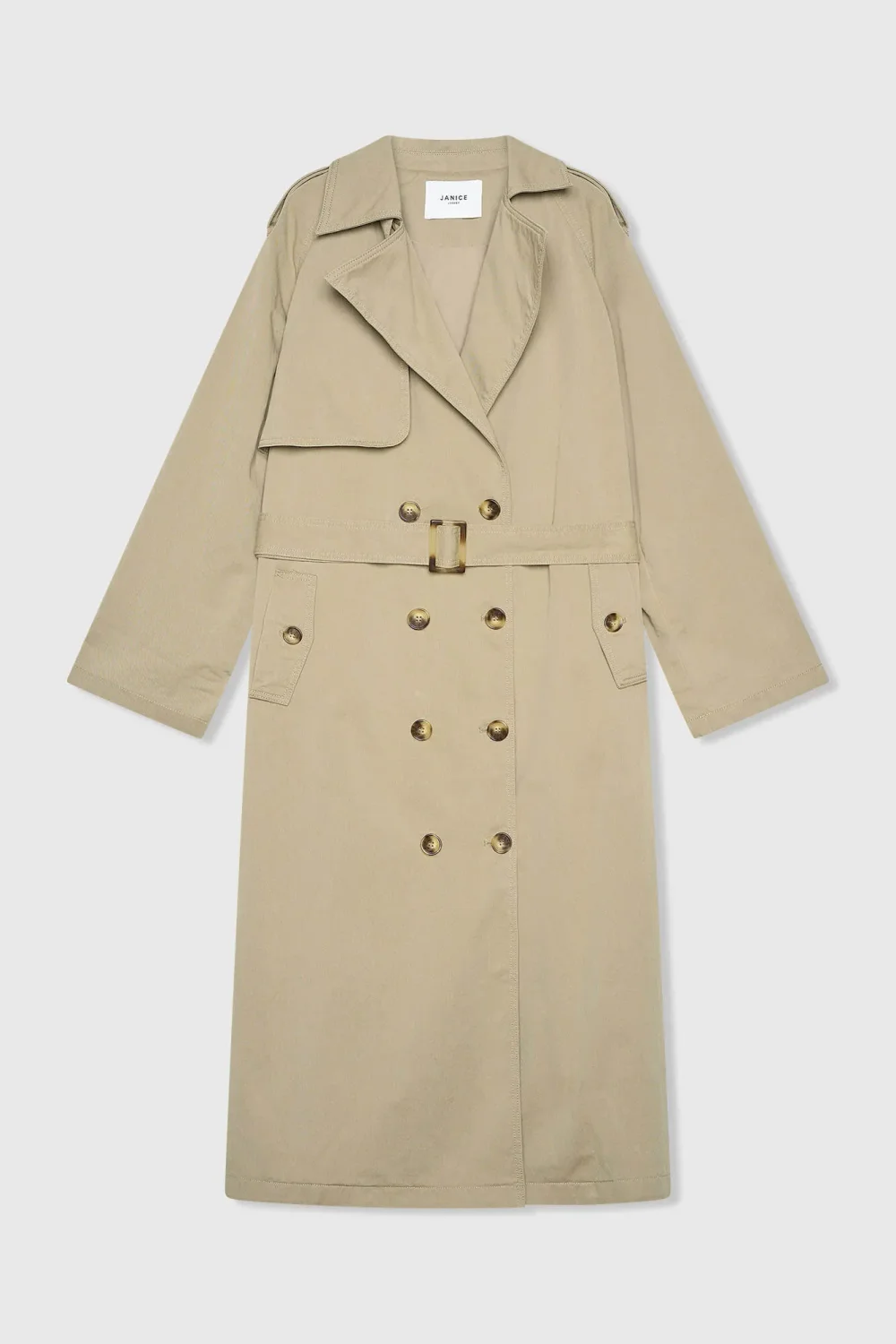 Trenchcoat Dames Oversized Cedric groen