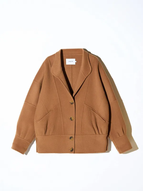 Vintage Cashmere Dames Jas Seth Cognac