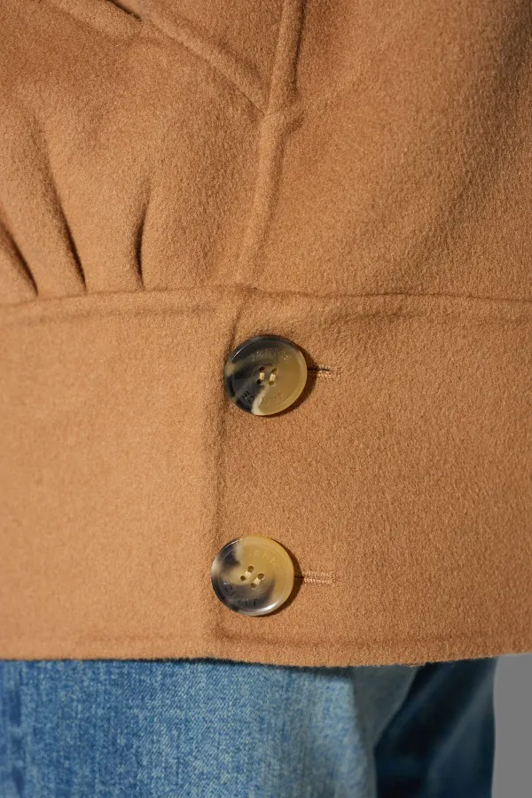 Vintage Cashmere Dames Jas Seth Cognac