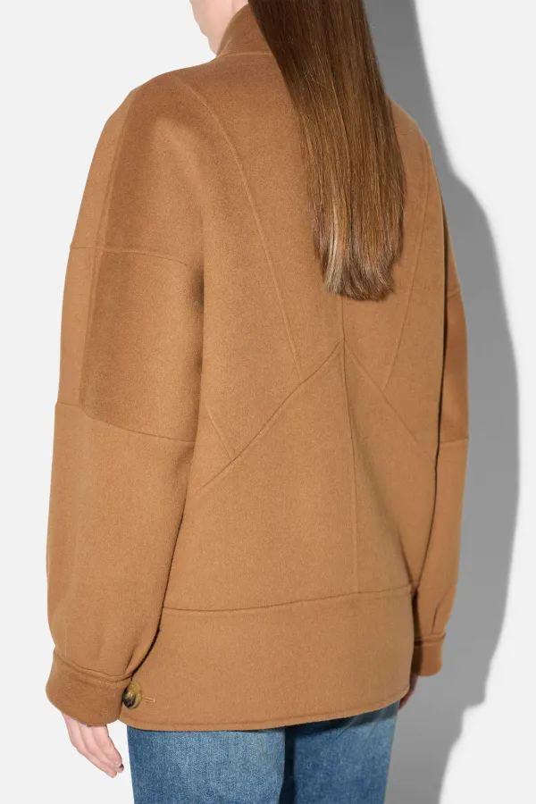 Vintage Cashmere Dames Jas Seth Cognac