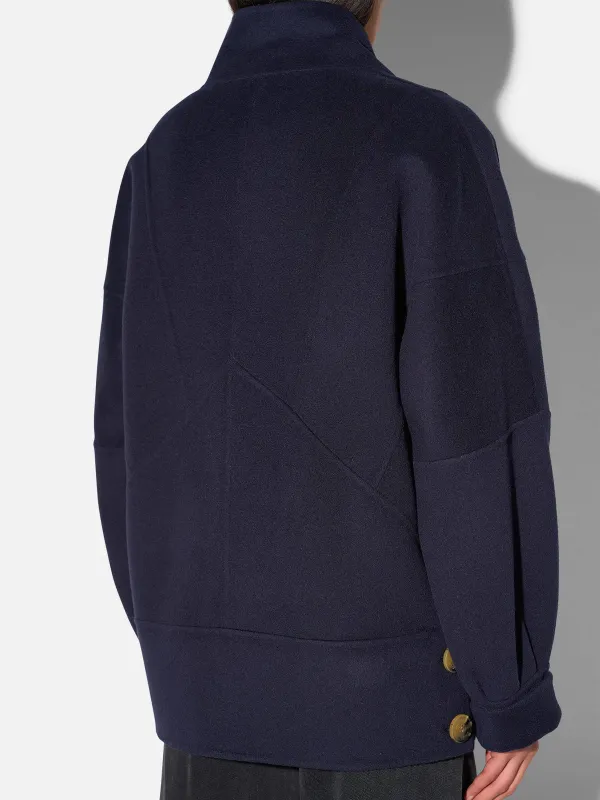 Vintage Cashmere Dames Jas Seth Donker Blauw