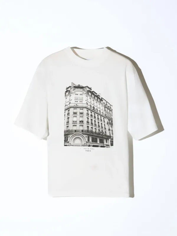 Wit Shirt Dames Katoen Adam Paris
