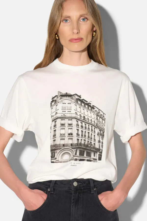 Wit Shirt Dames Katoen Adam Paris