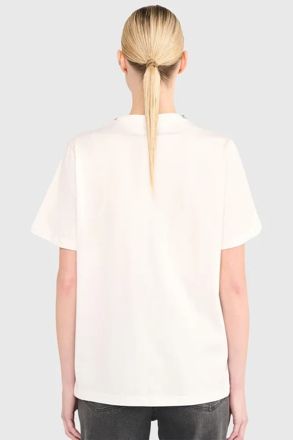 Shirt Dames Steentjes Rock Wit