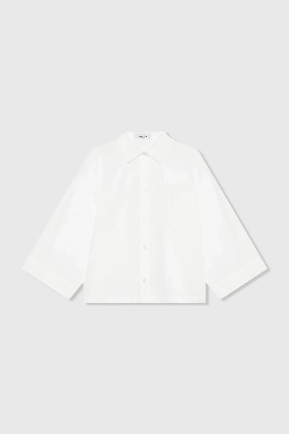 Witte Katoenen Blouse Dames Kimono Carl