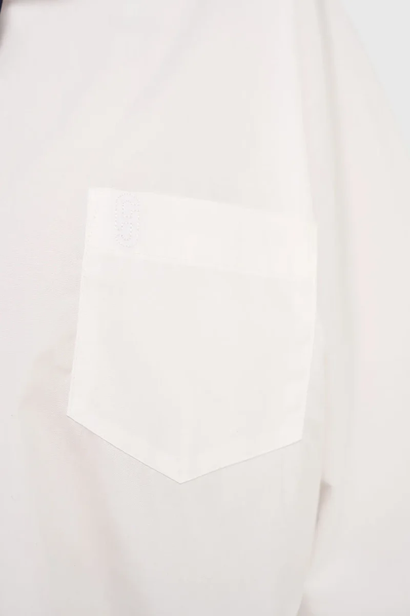 Witte Katoenen Blouse Dames Kimono Carl