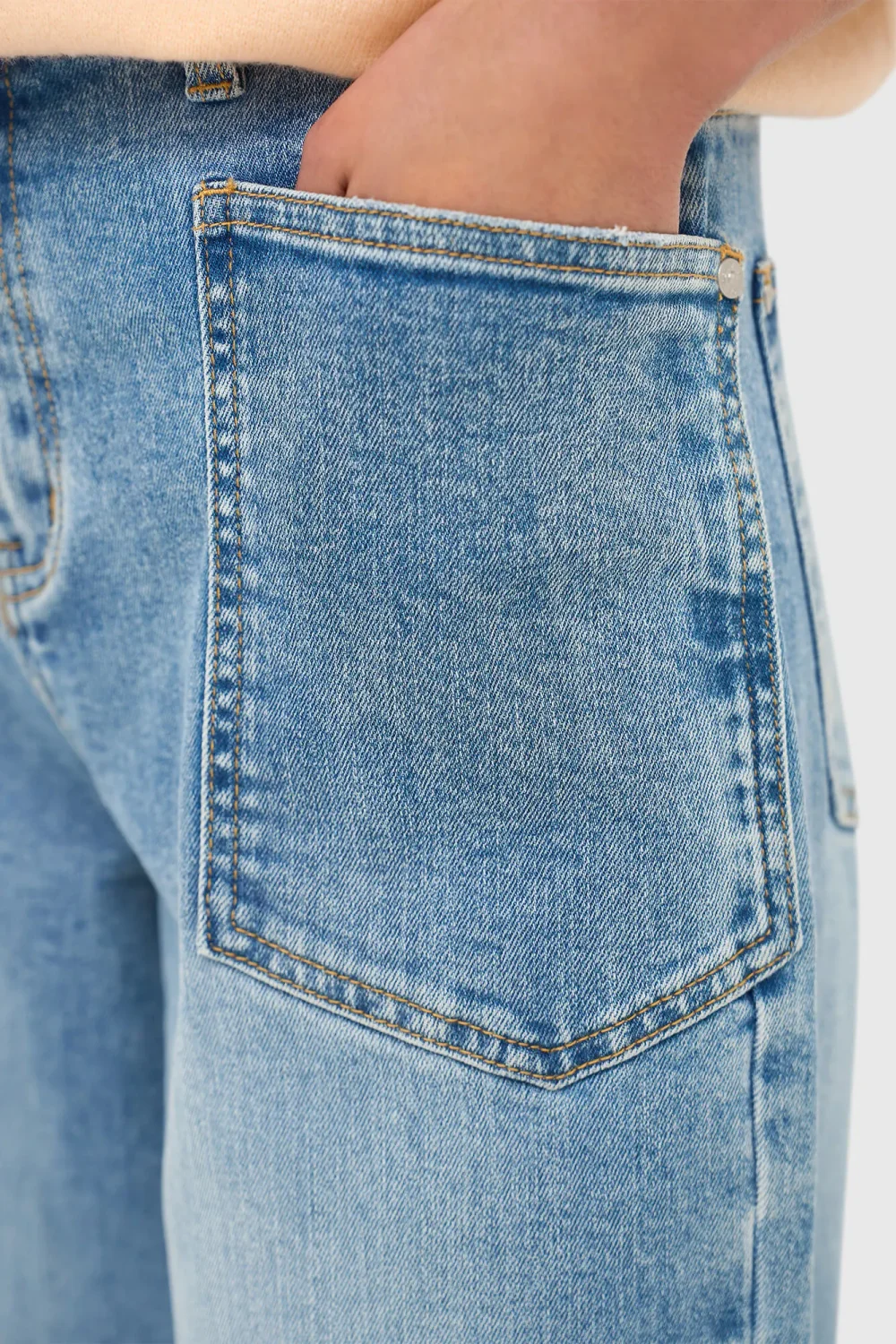Worker Jeans Dames Barrel Fit Stretch Mid Rise Morrison Blauw 786