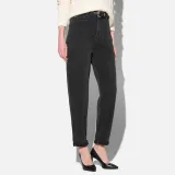 Worker Jeans Dames Barrel Fit Stretch Mid Rise Morrison Zwart 813
