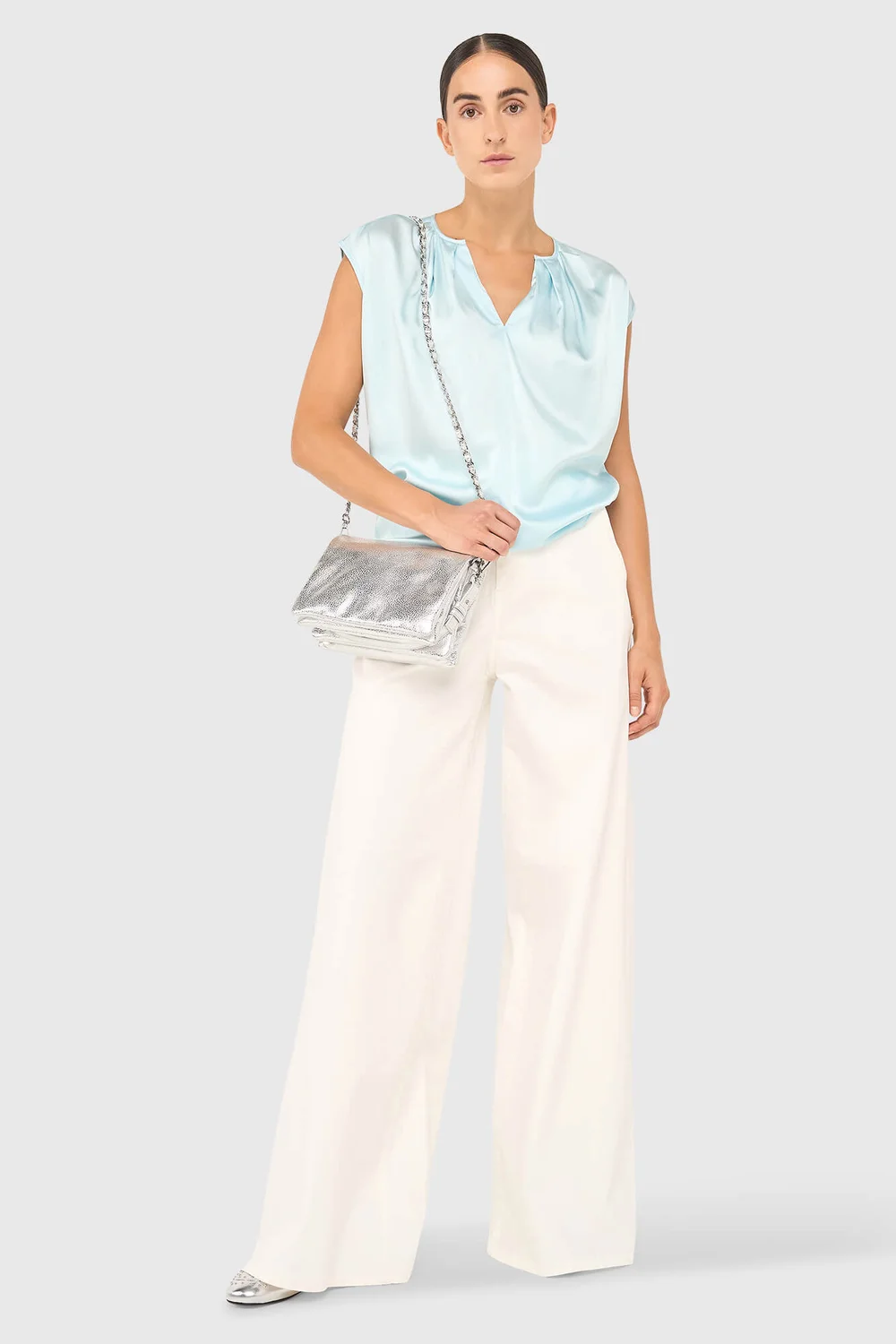 Ross Top Licht Blauw