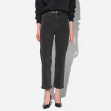 Zwarte Boyfriend Jeans Dames Mid Rise Bailey 813